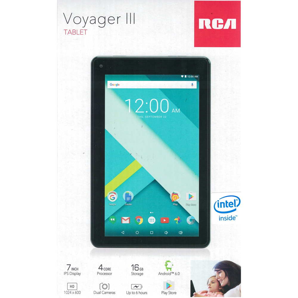 RCA Voyager 7 Inch 16GB Tablet - Charcoal