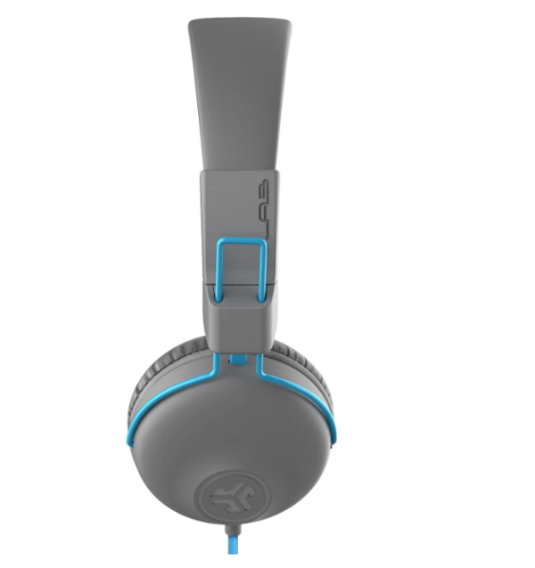 JLab Audio Studio On Ear Headphones 40mm Neodymium Drivers GreyBlue 1