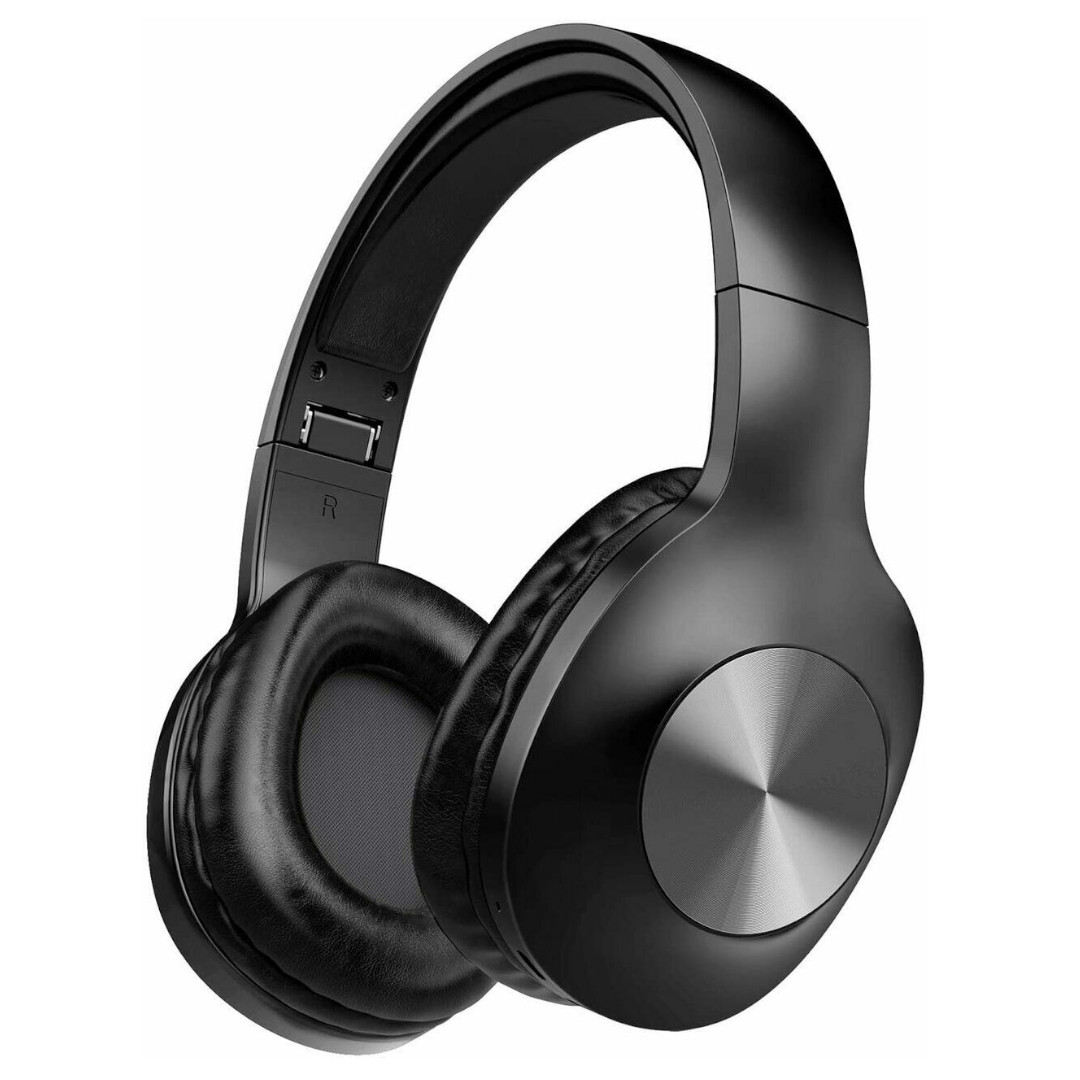 LETSCOM H10 Bluetooth 5 0 Over Ear Deep bass Hi Fi Sound Built in Mic Headphones Black