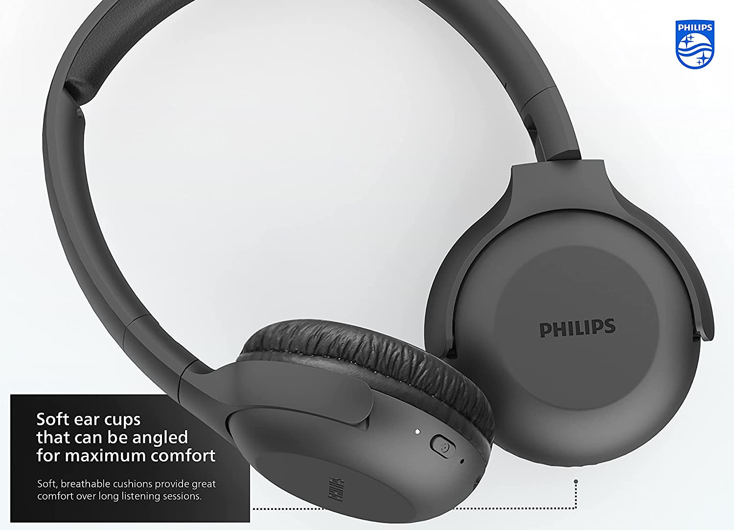 Philips UpBeat UH202 Wireless Bluetooth On Ear Stereo HeadphoneS
