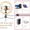AIXPI 10 Inch Led Ring Light L210 with Tripod Stand Phone Holder 3