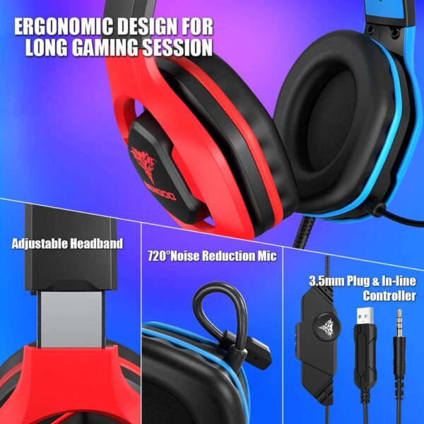 BENGOO G9500 Gaming Headset Headphones for PC and Consoles