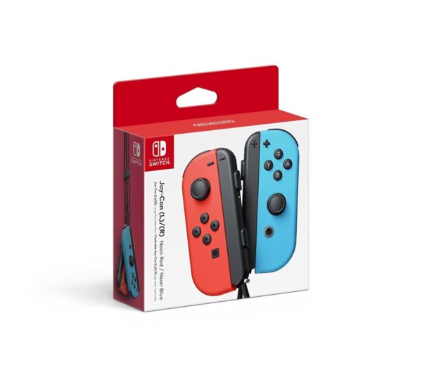 Nintendo Switch Joy Con Neon Red Left Neon Blue Right