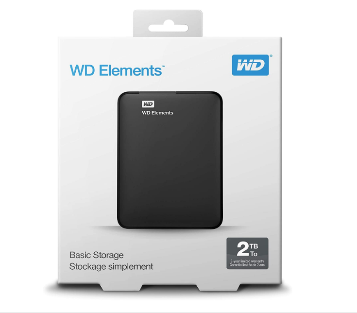 WD 2TB Elements Portable External Hard Drive - PS4 & XBox Compatible