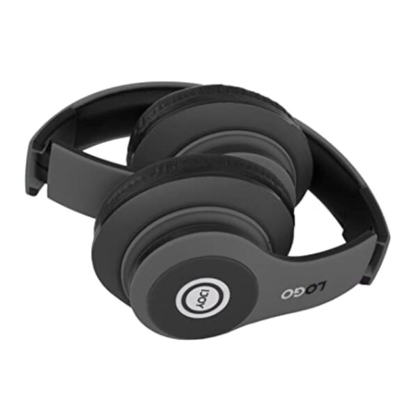 iJoy Matte Finish Bluetooth Headphones Black Over Ear Foldable 2