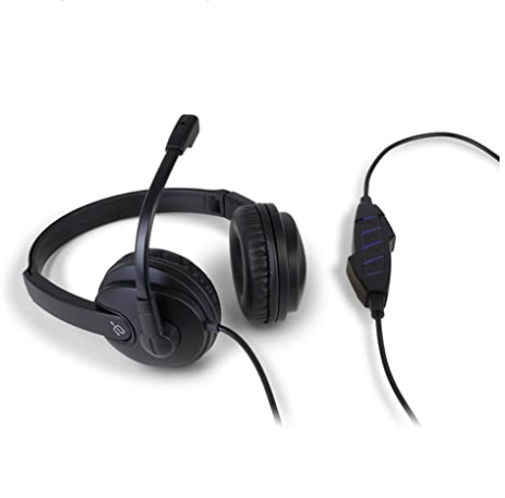Aluratek Wired USB Stereo Headset with Noise Cancelling Boom Mic and in Line Controls 1