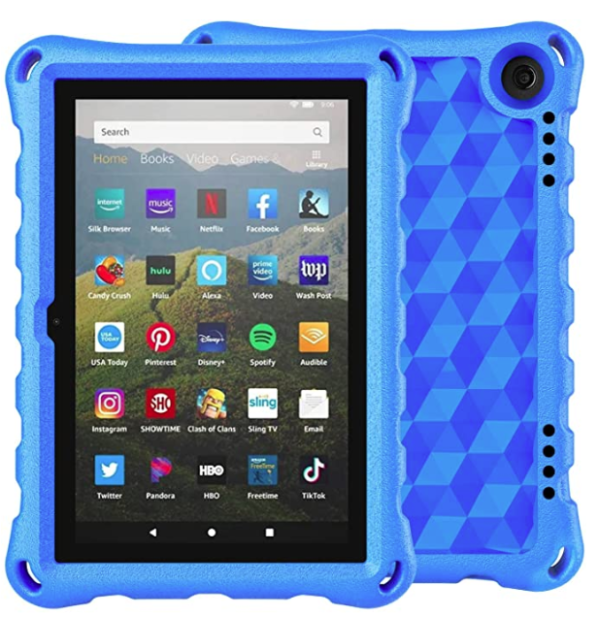 Auorld Fire HD8 Tablet Childproof Case Blue
