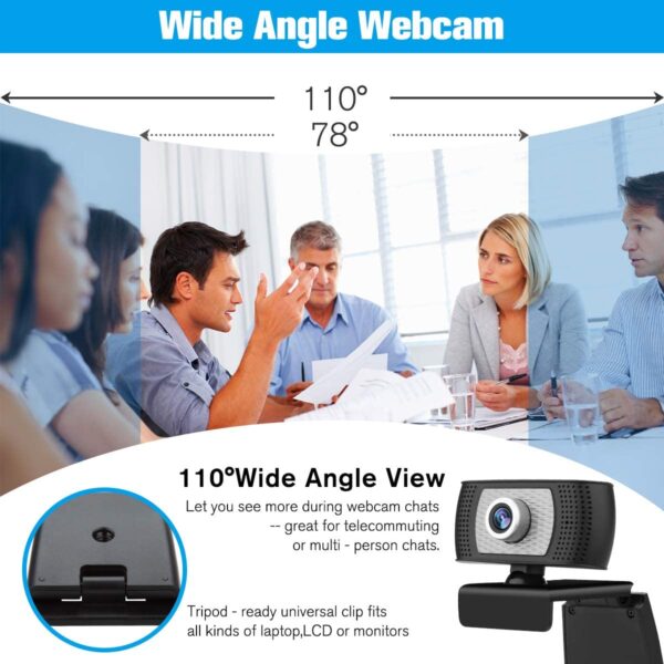 IPXOZO 2K Webcam with Microphone 4MP FHD 2