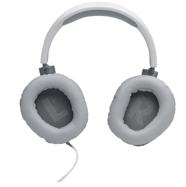 JBL Quantum 100 Wired Over Ear Gaming Headphones with Mic White 3