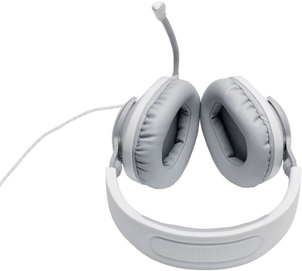 JBL Quantum 100 Wired Over Ear Gaming Headphones with Mic White 4
