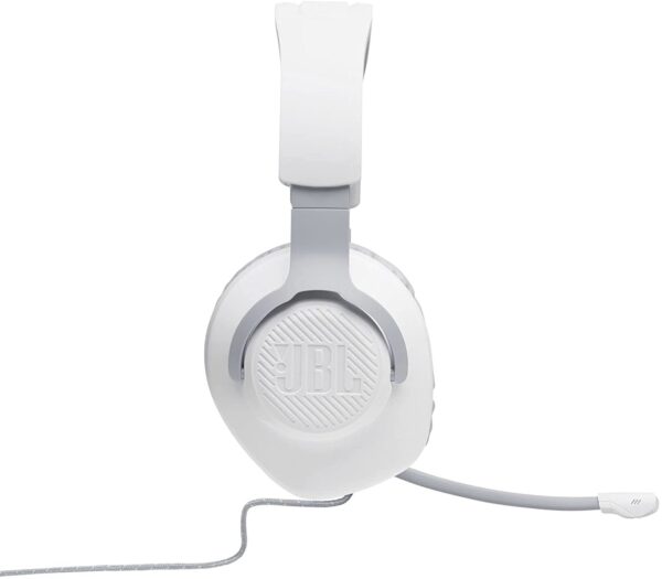 JBL Quantum 100 Wired Over Ear Gaming Headphones with Mic White 6