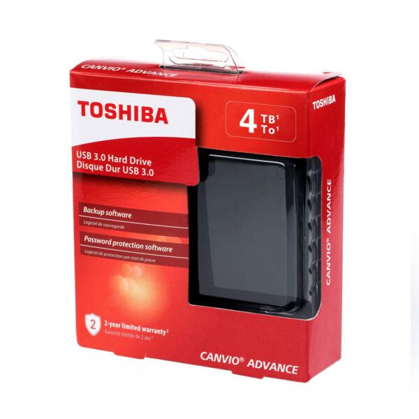 Toshiba Canvio Advance 4Tb External Hardrive Black