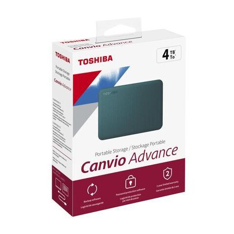 Toshiba Canvio Advance 4Tb External Hardrive Green