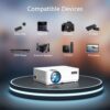 VANKYO Leisure 3 HT 1080P Supported Mini Projector with 40000 Hours Lamp Life 3