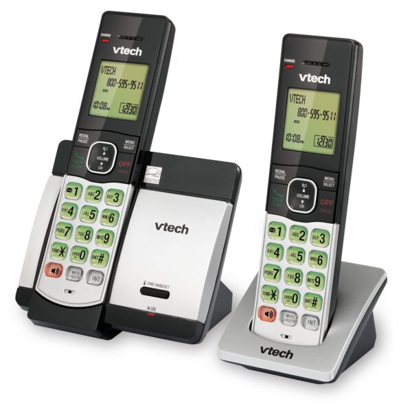 VTech CS5119 2 DECT 6 0 Cordless Phone 2 Handset Landline Phone Silver with Caller IDCall Waiting