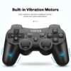 Voyee Gamepad with Upgraded Joystick Double Shock Compatible with Playstation 3 Wireless Black 2