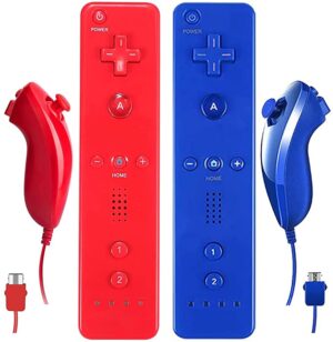 Wii Remote And Nunch Red 2 Pack