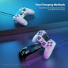 YCCTEAM Wireless Game Controller Compatible with PS4 Console White 1
