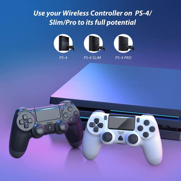 YCCTEAM Wireless Game Controller Compatible with PS4 Console White 2