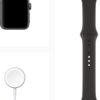 Apple Watch Series 3 Space Gray Aluminum Case with Black Sport Band 38mm 05