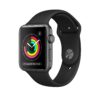Apple Watch Series 3 Space Gray Aluminum Case with Black Sport Band 38mm