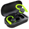 APEKX Bluetooth True Wireless Earbuds with Charging Case IPX7 Waterproof Green