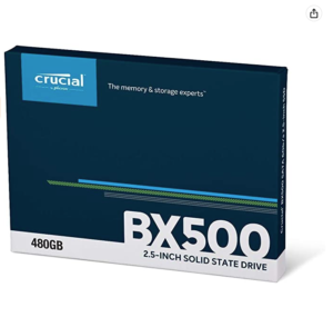Crucial Bx500 480Gb 2 5 Solid State Drive Sata 2 5 Internal