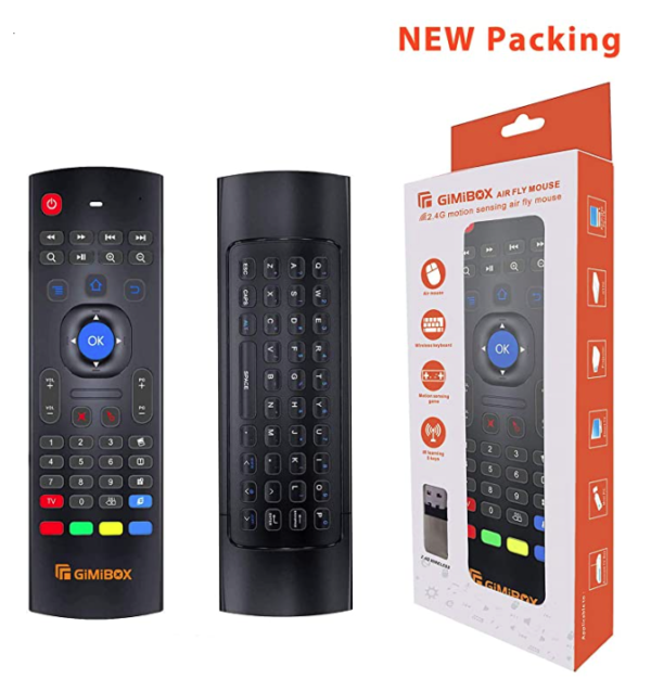Gimibox MX3 Pro Wireless Keyboard 2 4G Smart TV Remote with Motion Sensing Game Handle 4