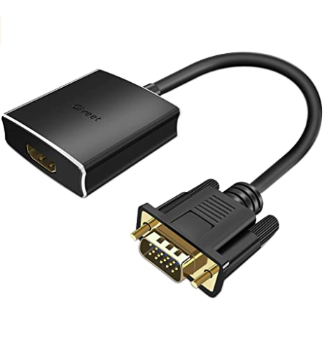 Giveet Vga To Hdmi Adapter With Audio Pc Vga Source Output