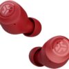 JLab Go Air Pop True Wireless Bluetooth Earbuds with Charging Case Red
