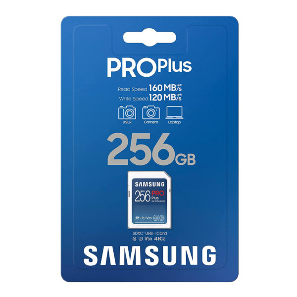 SAMSUNG PRO Plus SDXC 256GB Full Size SD Memory Card