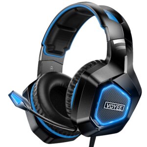 Voyee Pc Gaming Headset Blue
