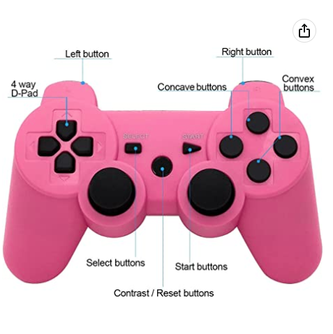 Ceozon Ps3 Wireless Controller Pink