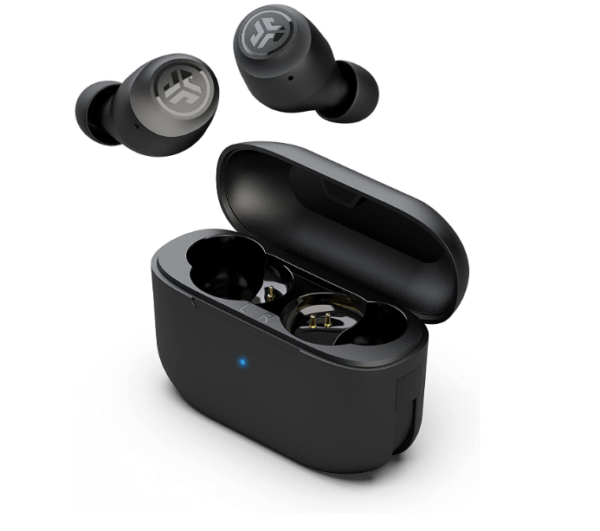 JLab Go Air Pop True Wireless Bluetooth Earbuds with Charging Case Black
