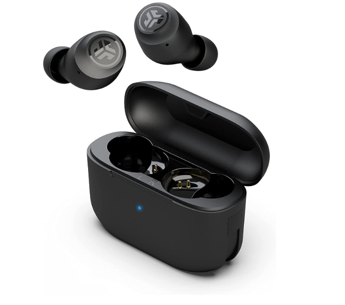 JLab Go Air Pop True Wireless Bluetooth Earbuds with Charging Case - Black