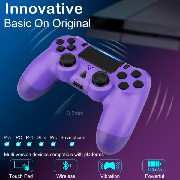 PS4 Aftermarket Wireless Controller Purple 1