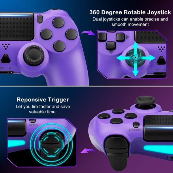 PS4 Aftermarket Wireless Controller Purple 2