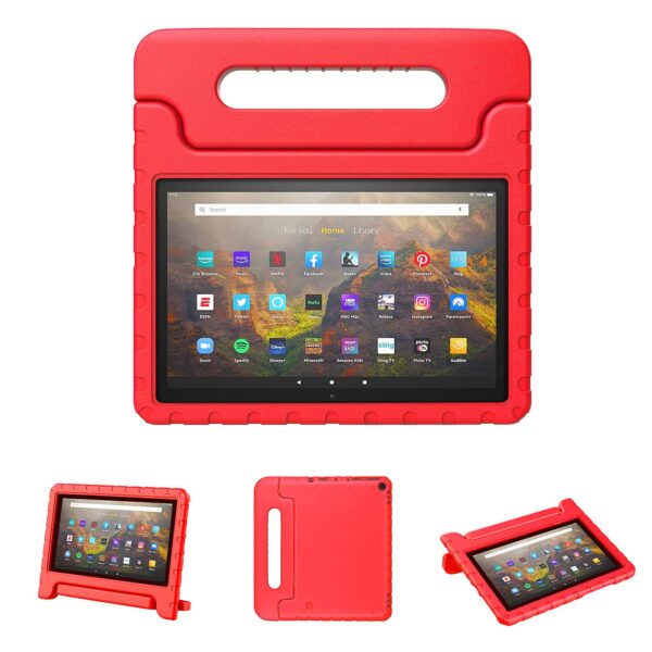 Childproof Case For Amazon Fire HD10 Red Black