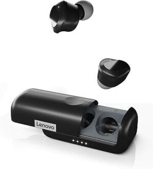 Lenovo True Wireless Earbuds Bluetooth 5 0 IPX5 Waterproof with USB C Quick Charge and Built in Microphone