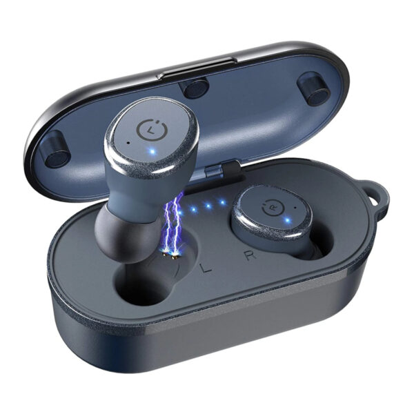 TOZO T10 Bluetooth 5 3 Wireless Earbuds with Wireless Charging Case Blue