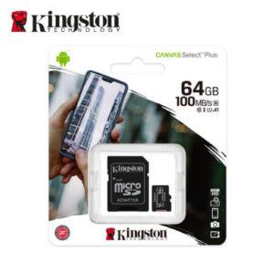 Kingston 64GB micSDXC Canvas Select Plus 100R A1 C10 Card ADP SDCS264GB