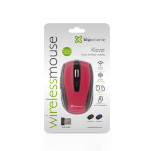 Klip Xtreme Kmw 340Rd Klever Wireless Mouse Red