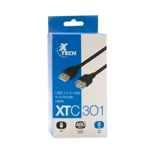 Xtech Xtc301 6Ft Usb Extension Cable