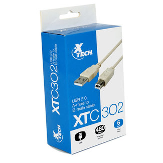 Xtech Xtc302 6Ft Printer Cable