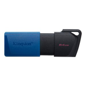 Kingston 64GB DataTraveler Exodia M USB Flash Drive USB 3 2 with Moving Cap Blue Black