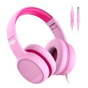 Gorsun E66 Bluetooth Kids Headphones with Microphone Pink