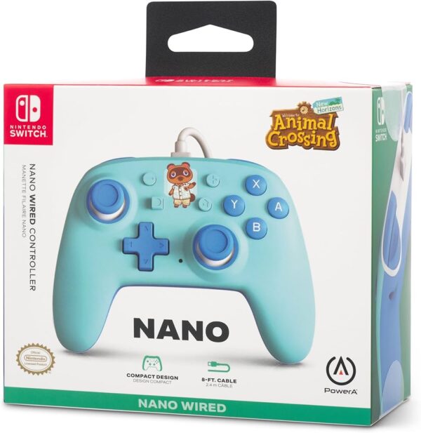 PowerA Nano Wired Controller for Nintendo Switch Blue