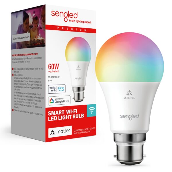 Sengled 60W Multicolor Smart A19 LED Bulb Bluetooth